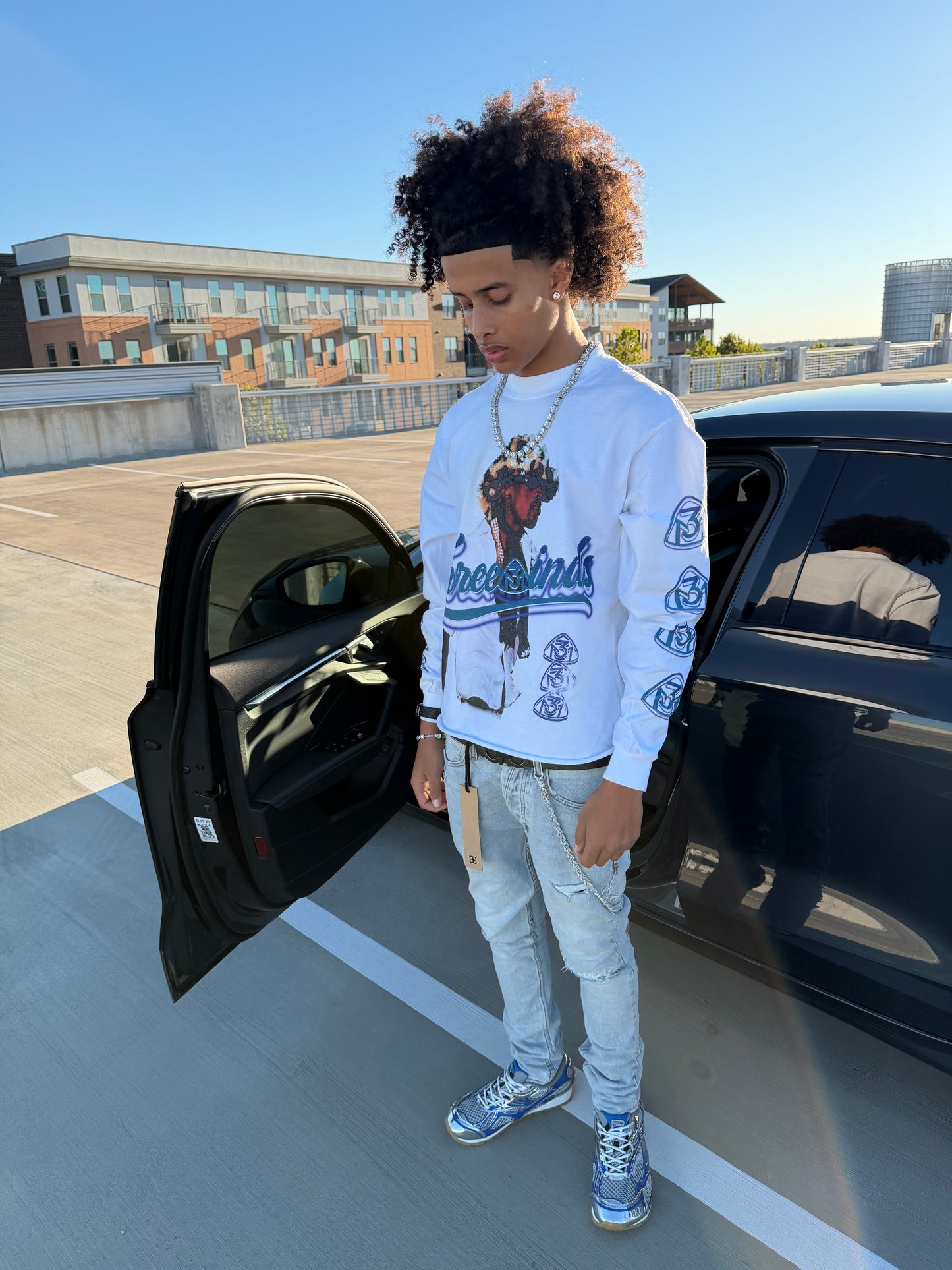 THREEMINDS Dennis Rodman long sleeve T-shirt